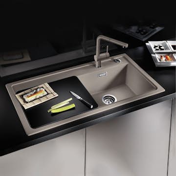 Skärbräda Blanco Härdat Svart Glas 365 x 460 mm