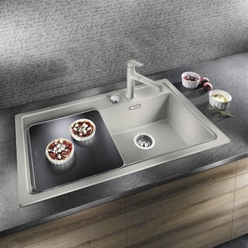 Skärbräda Blanco Härdat Svart Glas 375 x 365 mm