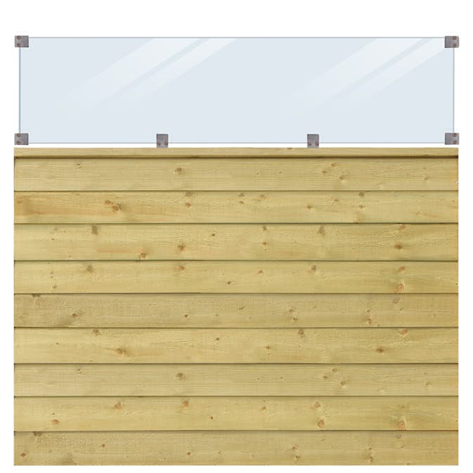 Skärm PLUS Klink med Glas 174x163