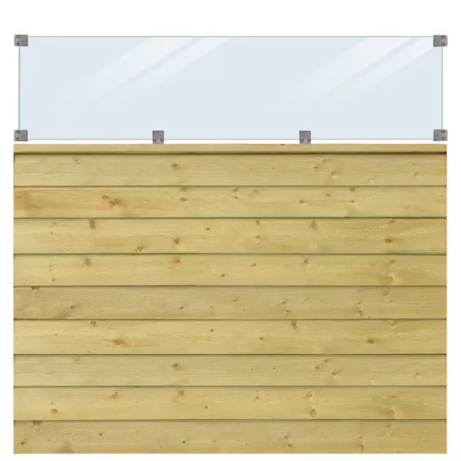 Skärm PLUS Klink med Glas 174x163