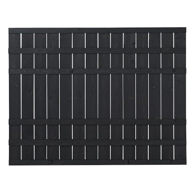 Skärm PLUS Rustik 180x138 cm Svart