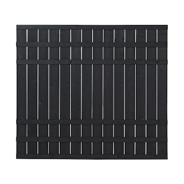 Skärm PLUS Rustik 180x158 cm Svart