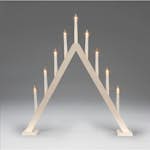 Adventsljusstake Gnosjö Konstsmide 3940 Träljusstake 9 Ljus