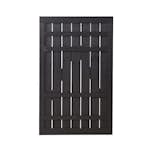 Skärmgrind PLUS Rustik 100x158 cm Svart