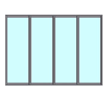 Skjutbart Dörrparti Novoroom Energi 4-Delat