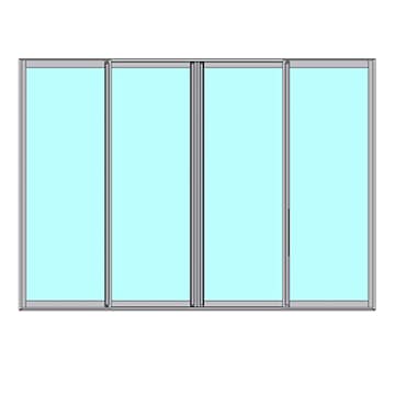 Skjutbart Dörrparti Novoroom Original 2+2-Delat