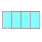 Skjutbart Fönsterparti Novoroom Original 4-Delat