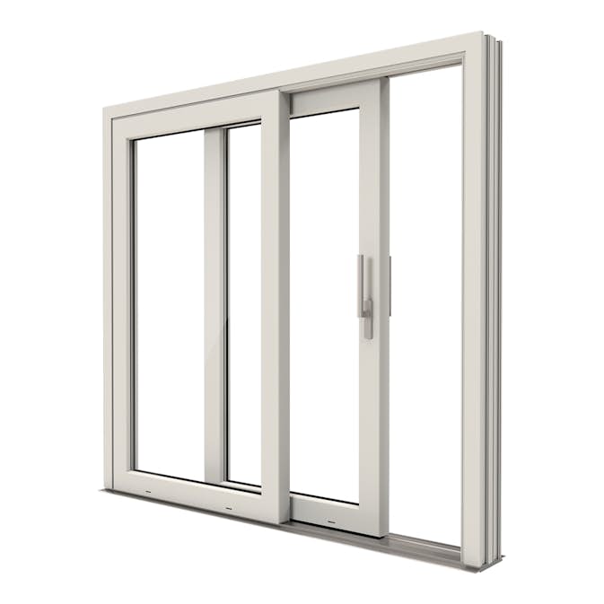 Skjutdörr NorDan uPVC 2-Delad 3-Glas