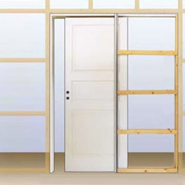 Skjutdörrskarm Sveadörren Pocket Vit