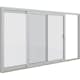 Skjutpartier Elitfönster Aluminium 2-delad