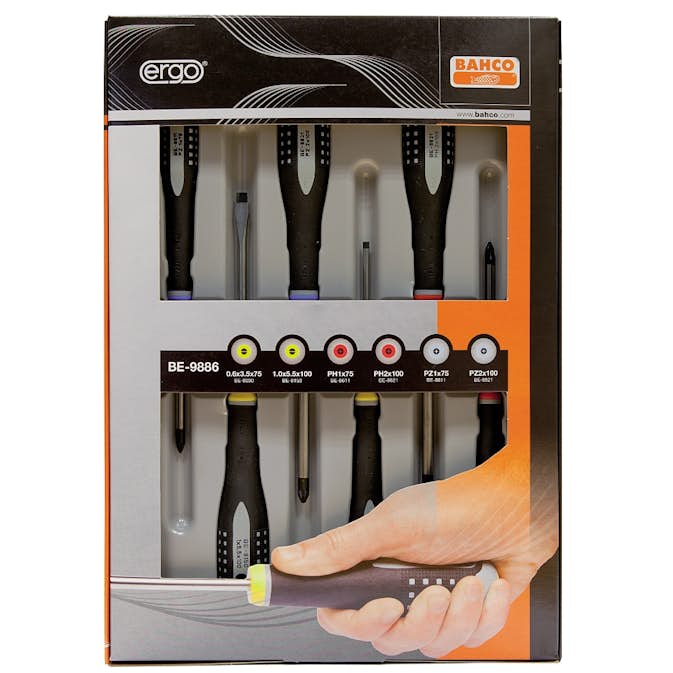 Skruvmejselsats Ergo Be-9886 Bahco