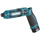 Slagskruvdragare Makita TD022DSJ 7,2V Med batteri