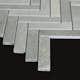 Mosaik Tenfors Marmor Fishbone Stone Grey 2x10 cm