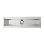 Diskho DecoSteel Manhattan 700 Rostfri Enkel med Korgventil & Vattenlås