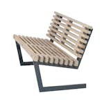 Trädgårdssoffa PLUS Siesta, Träsoffa Utomhus i Furu/Barrträ, Bänk med 3 Sittplatser