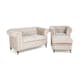 Soffgrupp Manor House Chesterfield Deluxe Sammet Grupp 1