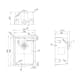 Enkelvask Strand Stainless SOLID med clips PVD Gun Metal