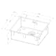 Enkelvask Strand Stainless SOLID med clips