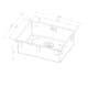 Enkelvask Strand Stainless SOLID med clips