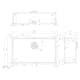 Enkelvask Strand Stainless SOLID med clips PVD Gun Metal