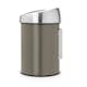 Soptunna Brabantia Touch Bin 3 L Brilliant Steel