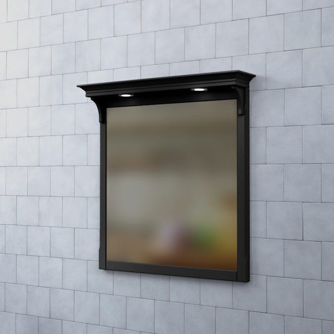 Spegel Björbo Badrum Saga med Belysning