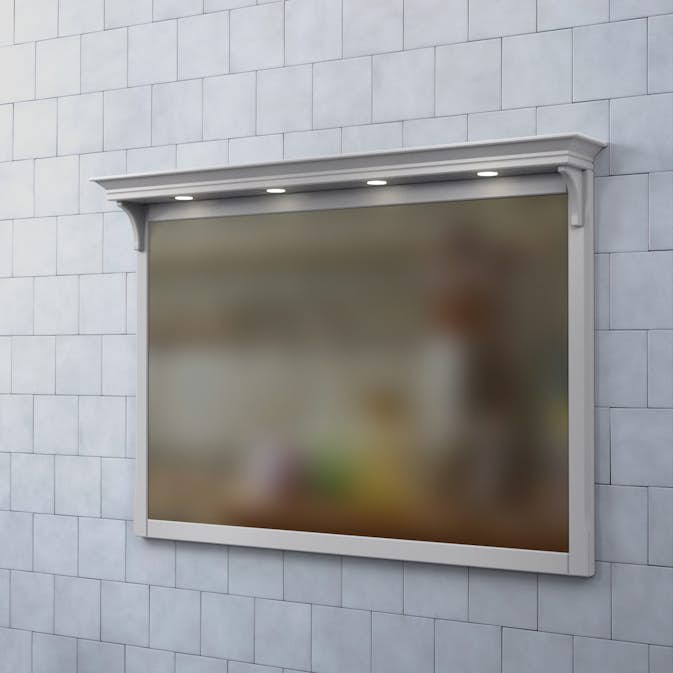 Spegel Björbo Badrum Saga med Belysning