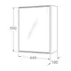 Spegelskåp Gustavsberg Graphic 45 cm