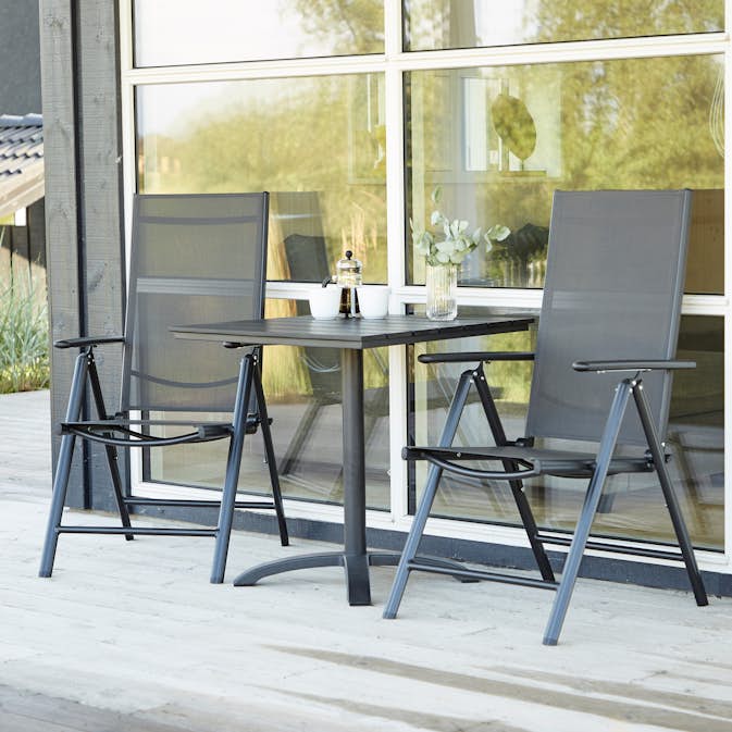 Cafégrupp Comfort Garden Outfit 70x70 med 2 Stolar