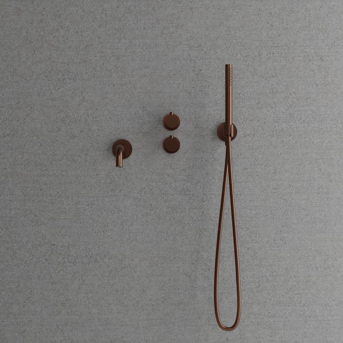 Badkarsblandare Scandtap Steel Harmonized 4 för Inbyggnad