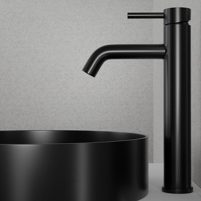 Tvättställsblandare Scandtap Steel Wave High