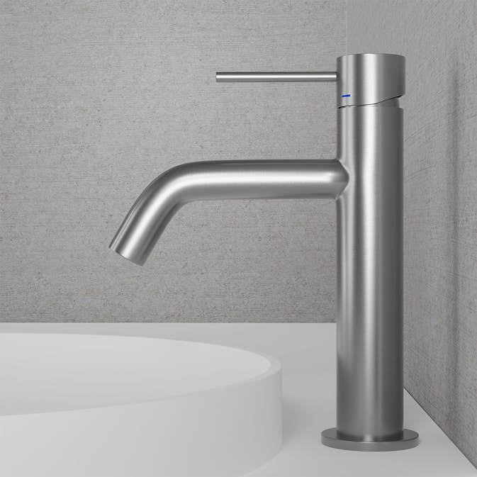 Tvättställsblandare Scandtap Steel Voyage Medium