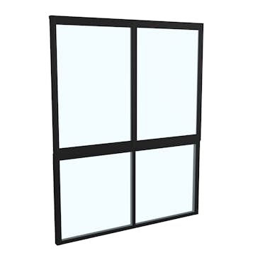 Skjutfönster med fast underdel Landskap Stadig Förlängd sommar 2-del