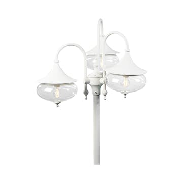 Stolplykta Gnosjö Konstsmide Libra 3-arm E27 utan Stolpe