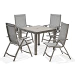 Matgrupp LifestyleGarden Solana med 4 Positionsstolar