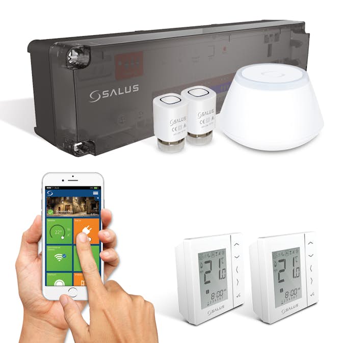 Styrpaket Flooré med 2 trådlösa termostater
