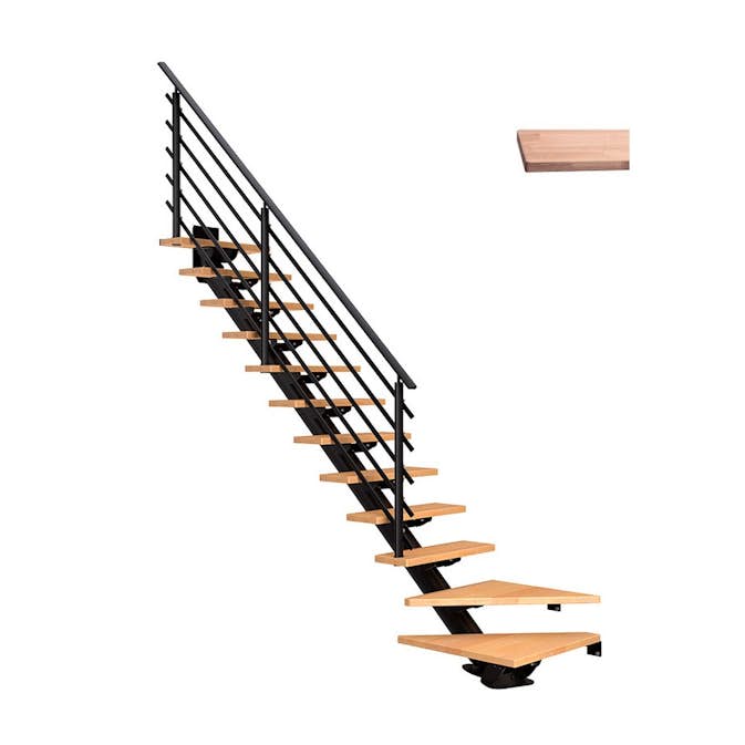 Spartrappa Dolle Sydney Ek Vit-Oljad 1/4 Pure