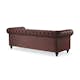 Soffa Manor House Chesterfield Lyx 3-sits Djup soffa konstläder
