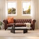 Soffa Manor House Chesterfield Lyx 3-sits Djup soffa konstläder
