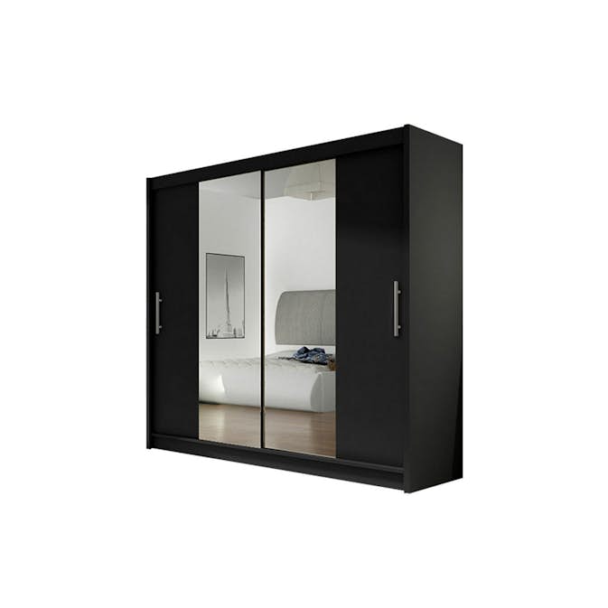 Garderob Scandinavian Choice Prag Förvaring med Skjutdörr och Spegel