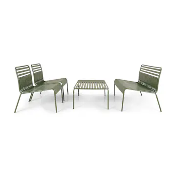 Loungegrupp Comfort Garden Jarva Liten 4-sits Soffgrupp Utomhus i metall