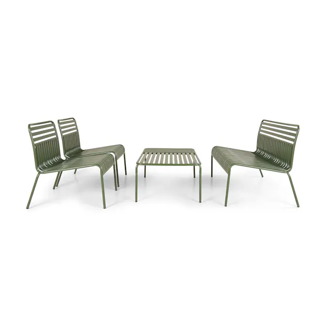 Loungegrupp Comfort Garden Jarva Liten 4-sits Soffgrupp Utomhus i metall