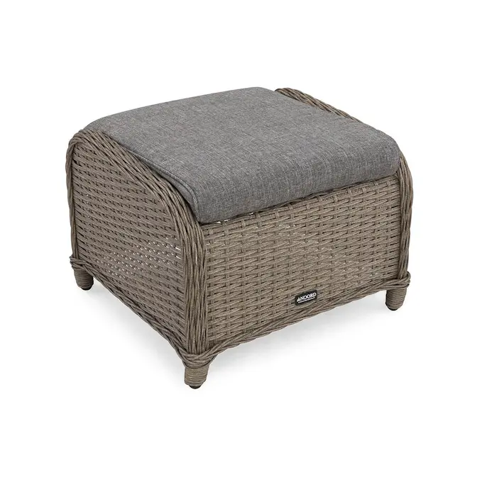 Trädgårdspall deNoord Marcus Fotpall till Öronlappsfåtölj Utomhus