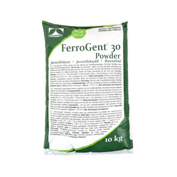 Järntillskott Tergent FerroGent Powder Järnsulfat för Gräsmatta & Odling, 10kg