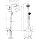 Takduschset Hansgrohe Croma 160 Showerpipe 150 cc