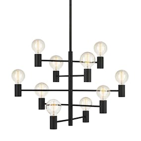 Taklampa Markslöjd Paris 10L Dimbar Takbelysning i Svart Metall