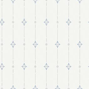 Tapet Duro 1900 Britta 396-02 QuickUp, Mönstrad Blå