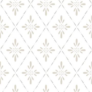 Tapet Duro 1900 Ljungbacka 392-01 QuickUp, Mönstrad Beige