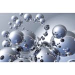 Tapet Idealdecor Giant Art Silver Orbs