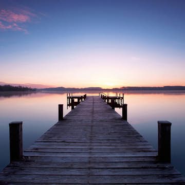 Tapet Idealdecor Non-Woven Pier at Sunrise